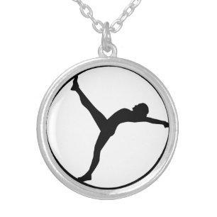 Gymwheel Silver Plated Necklace