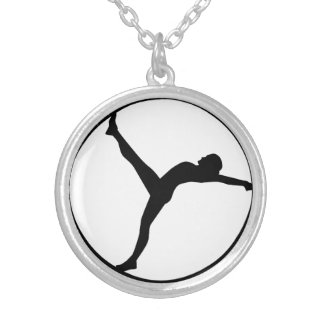 Gymwheel Silver Plated Necklace