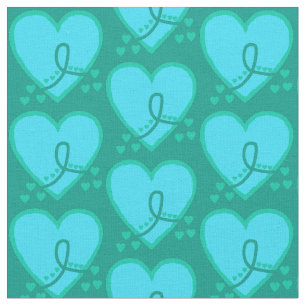 Gynecological, cervical, ovarian Survival Heart Fabric
