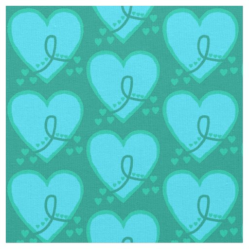 Gynecological, cervical, ovarian Survival Heart Fabric