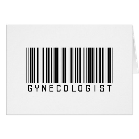 Gynecologist Bar Code Cards (Front Horizontal)