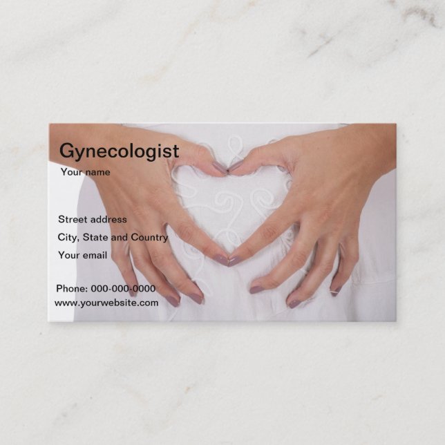 gynecologist business card (Front)