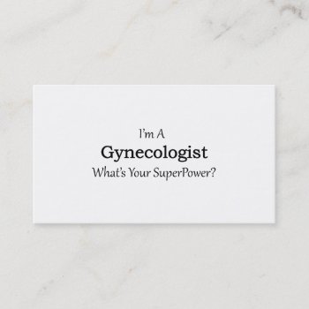 Gynecologist Business Card by medical_gifts at Zazzle