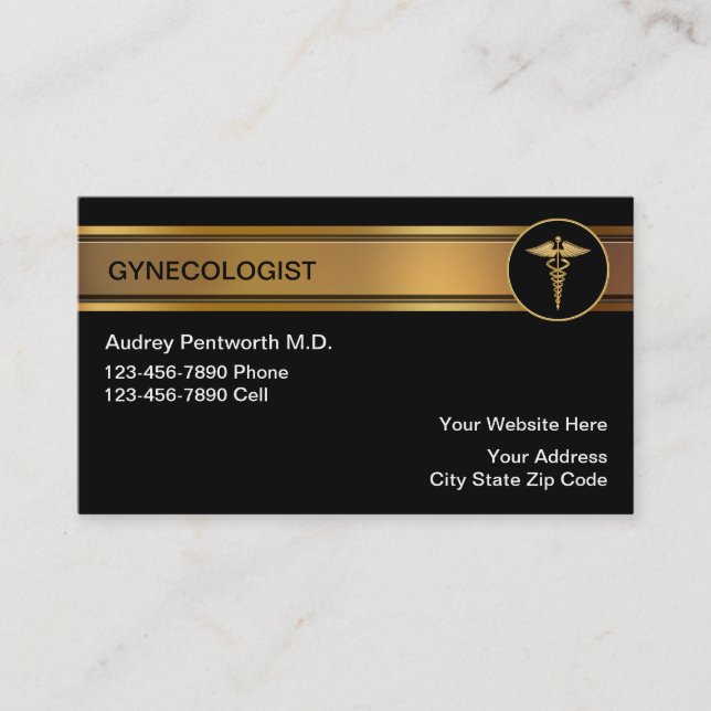 Gynecologist Business Cards (Front)