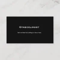 Gynecologist, Ice Breaker, Pick Up Line, Call Me Business Card - 34480  Reviews | Zazzle