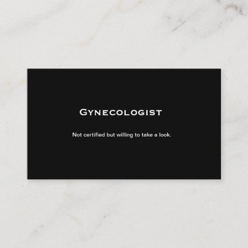 Customizable Gynecologist Business Card Templates