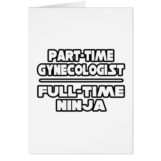 Gynecologist / Ninja Cards (Front)