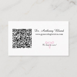 Gynecologist obstetrician OBGYN doctor Business Ca Card
