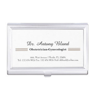 Gynecologist Obstetrician OBGYN Doctor Business Card Case