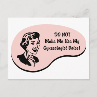Gynecologist Voice Postcard