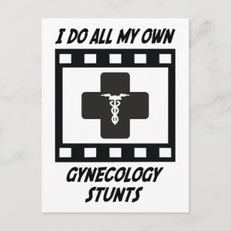 Gynecology Stunts Postcard