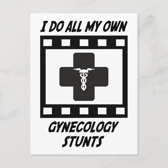 Gynecology Stunts Postcard (Front)