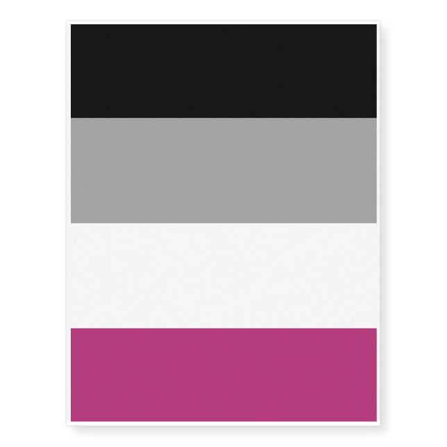 GYNEPHILIA PRIDE FLAG TEMPORARY TATTOOS (Front)