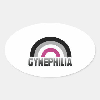 Gynephilia Pride Oval Sticker