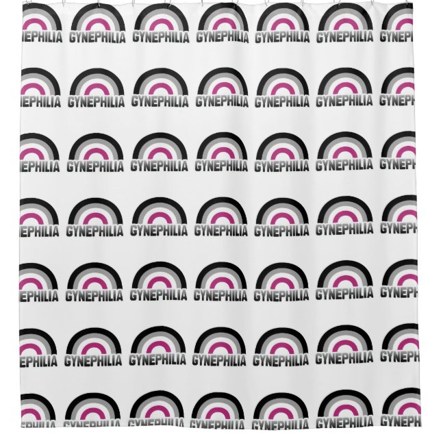 Gynephilia Pride Shower Curtain (Front)