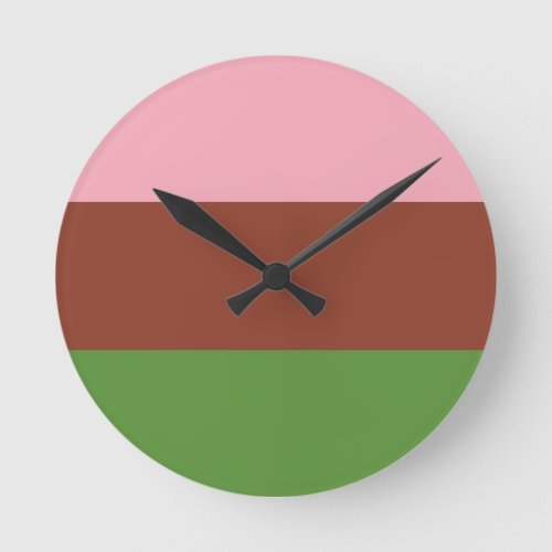 gynesexual pride flag round clock