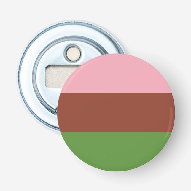 Gynosexual Pride Flag Bottle Opener (Front)