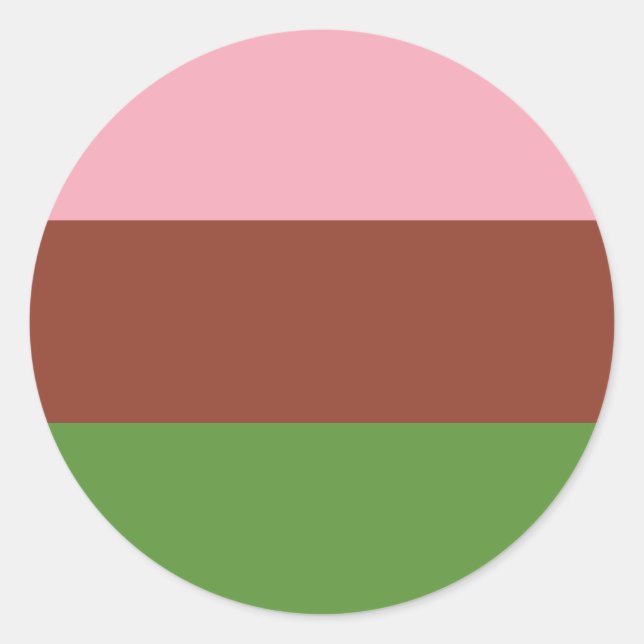 Gynosexual Pride Flag Classic Round Sticker (Front)