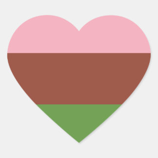 Gynosexual Pride Flag Heart Sticker