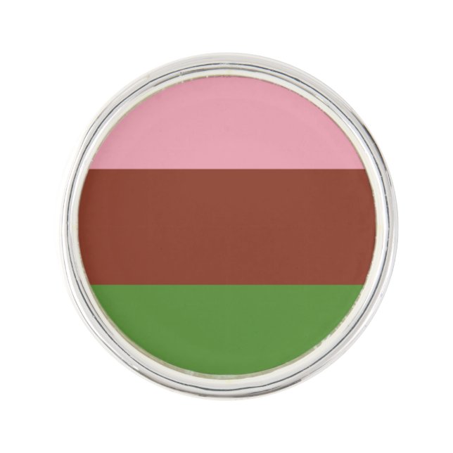 Gynosexual Pride Flag Lapel Pin (Front)