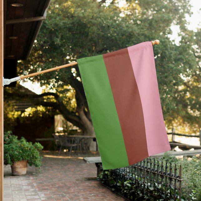 Gynosexual Pride House Flag (In SItu)