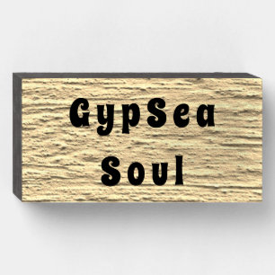 "GypSea Soul" Sandy Beach Wood Box Sign