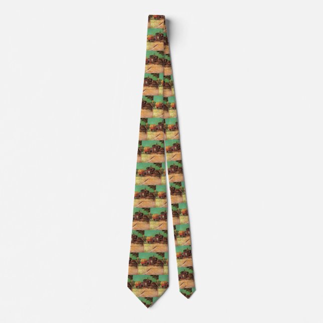 Gypsies with Caravans by Vincent van Gogh Tie (Front)