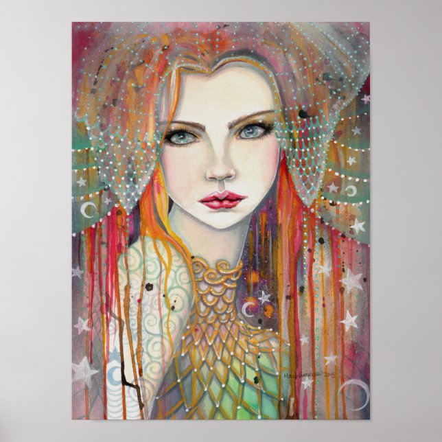 Gypsy Beautiful Fantasy Art Woman Poster (Front)