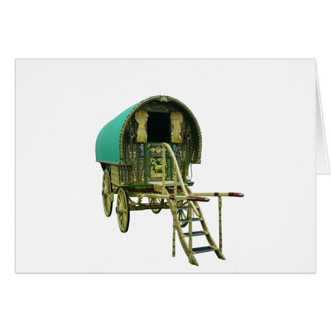 Gypsy bowtop caravan (Front Horizontal)