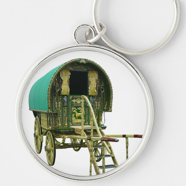 Gypsy bowtop caravan keychain (Front)