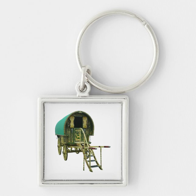 Gypsy bowtop caravan keychain (Front)
