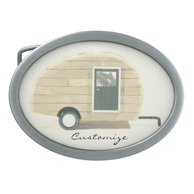 gypsy caravan casa Thunder_Cove Oval Belt Buckle (Front)
