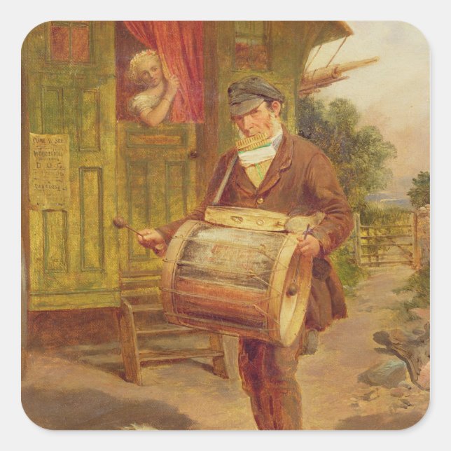 Gypsy Caravan Square Sticker (Front)