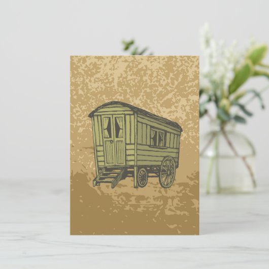 Gypsy caravan wagon (Standing Front)