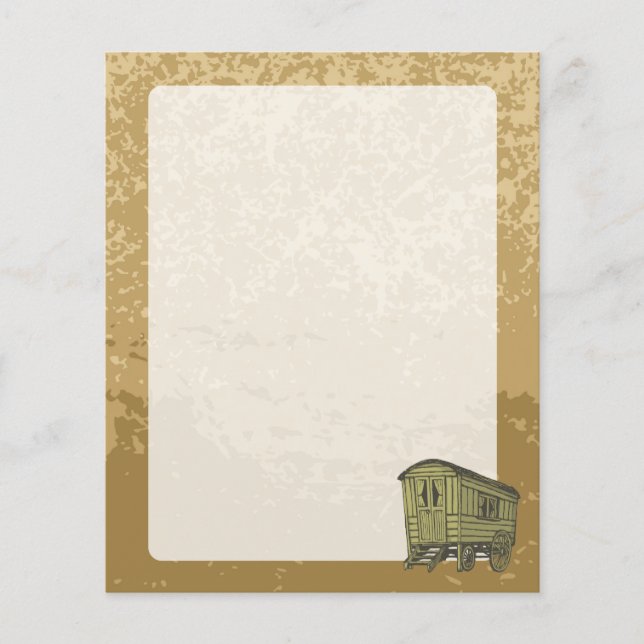 Gypsy caravan wagon flyer (Front)