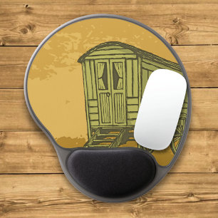 Gypsy caravan wagon gel mouse pad