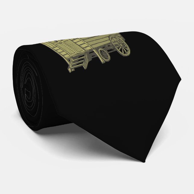 Gypsy caravan wagon neck tie (Rolled)