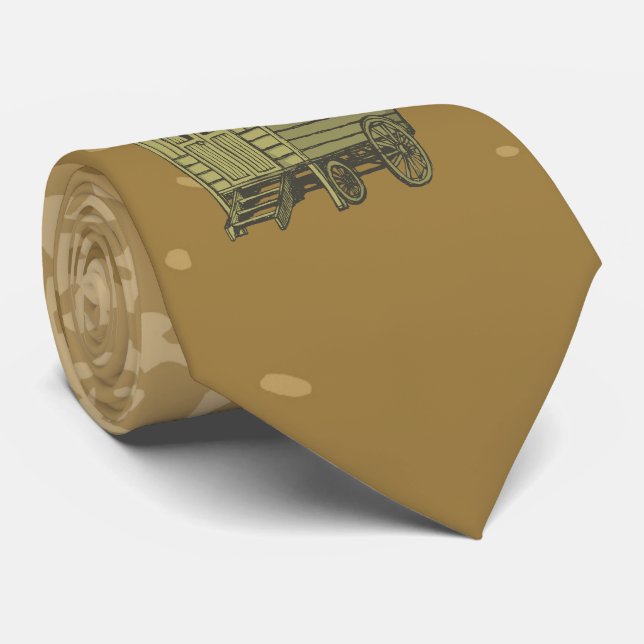 Gypsy caravan wagon neck tie (Rolled)