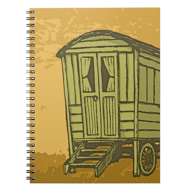 Gypsy caravan wagon notebook (Front)
