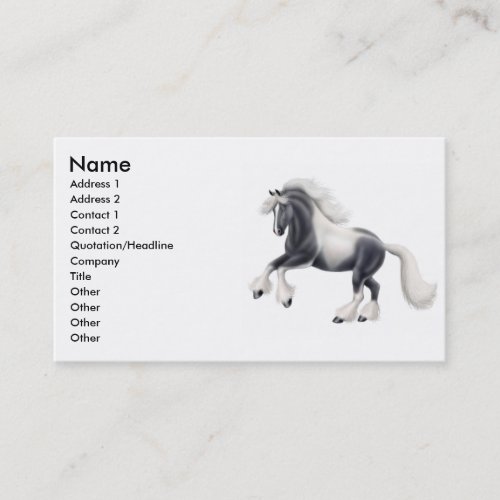 Gypsy Cob Horse Business Card