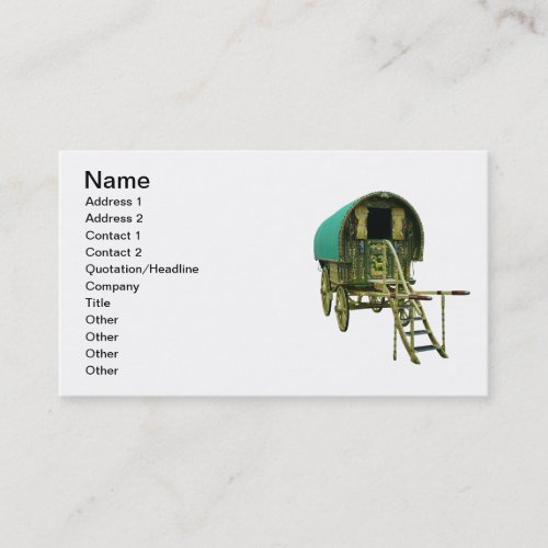 Gypsy door detail business card template