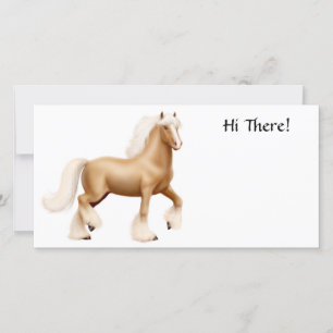 Gypsy Draft Horse Photo Card