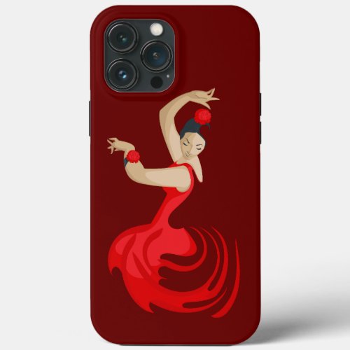 Gypsy Flamenco Dancer iPhone 13 Pro Max Case