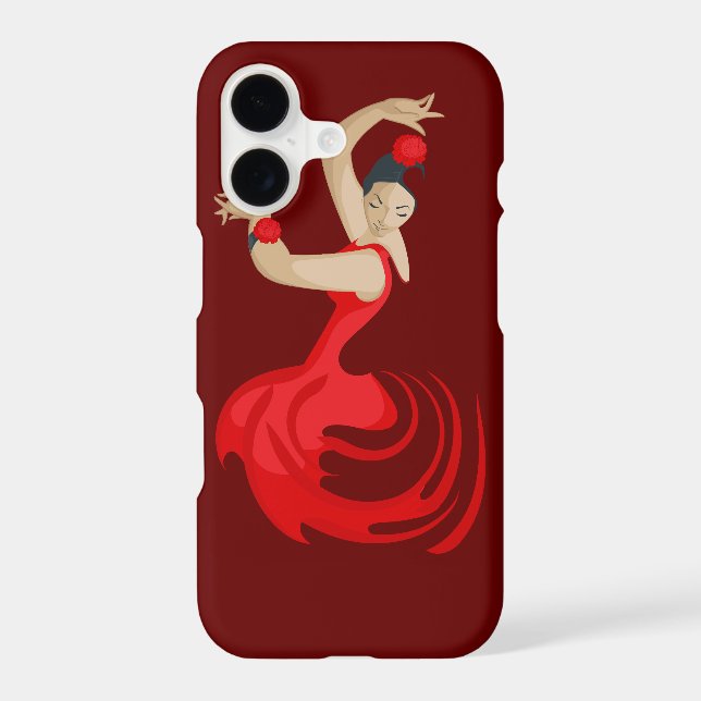 Gypsy Flamenco Dancer Iphone Case (Back)