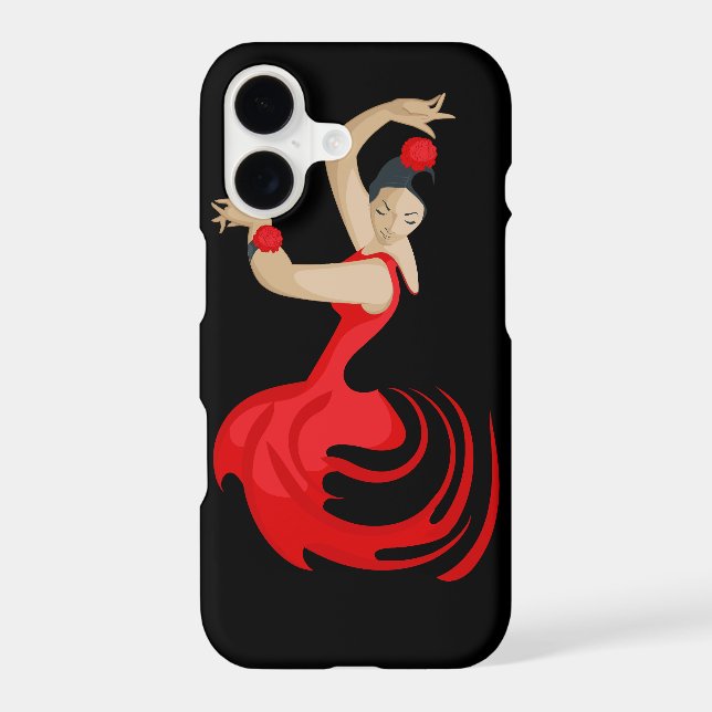 Gypsy Flamenco Dancer Iphone Case (Back)