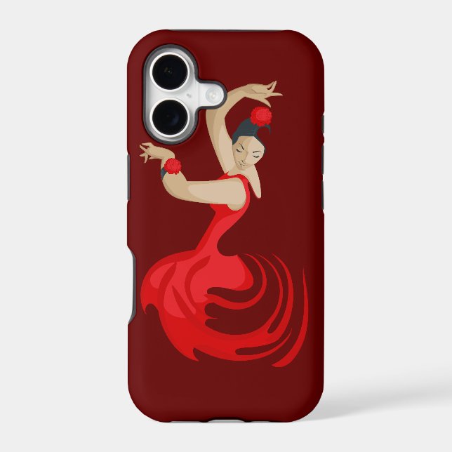 Gypsy Flamenco Dancer Iphone Case (Back)