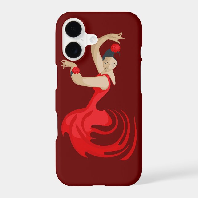 Gypsy Flamenco Dancer Iphone Case (Back)