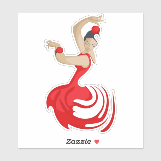 Gypsy Flamenco Dancer Sticker (Sheet)