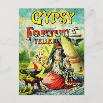 Gypsy Fortune Teller Postcard by HTMimages at Zazzle