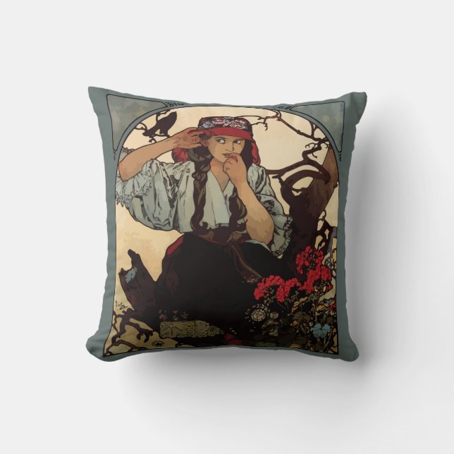 Gypsy Girl Pillow (Front)
